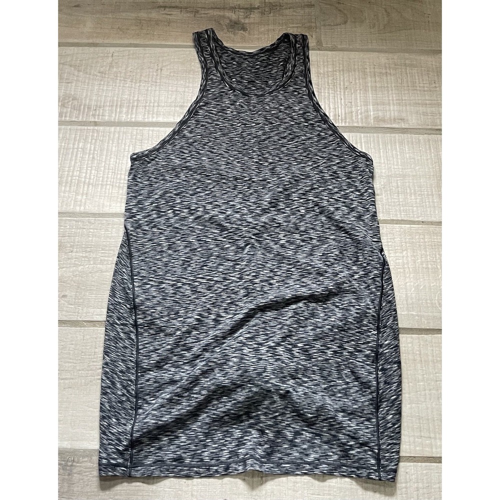Lululemon Goal Up Tank Size 8? - Black White BLK/WHT - Tie Back